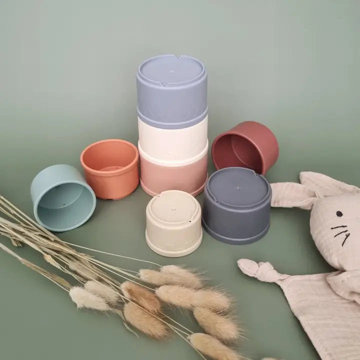 Sensorinis bokštas vaikams „Žemės spalvos"