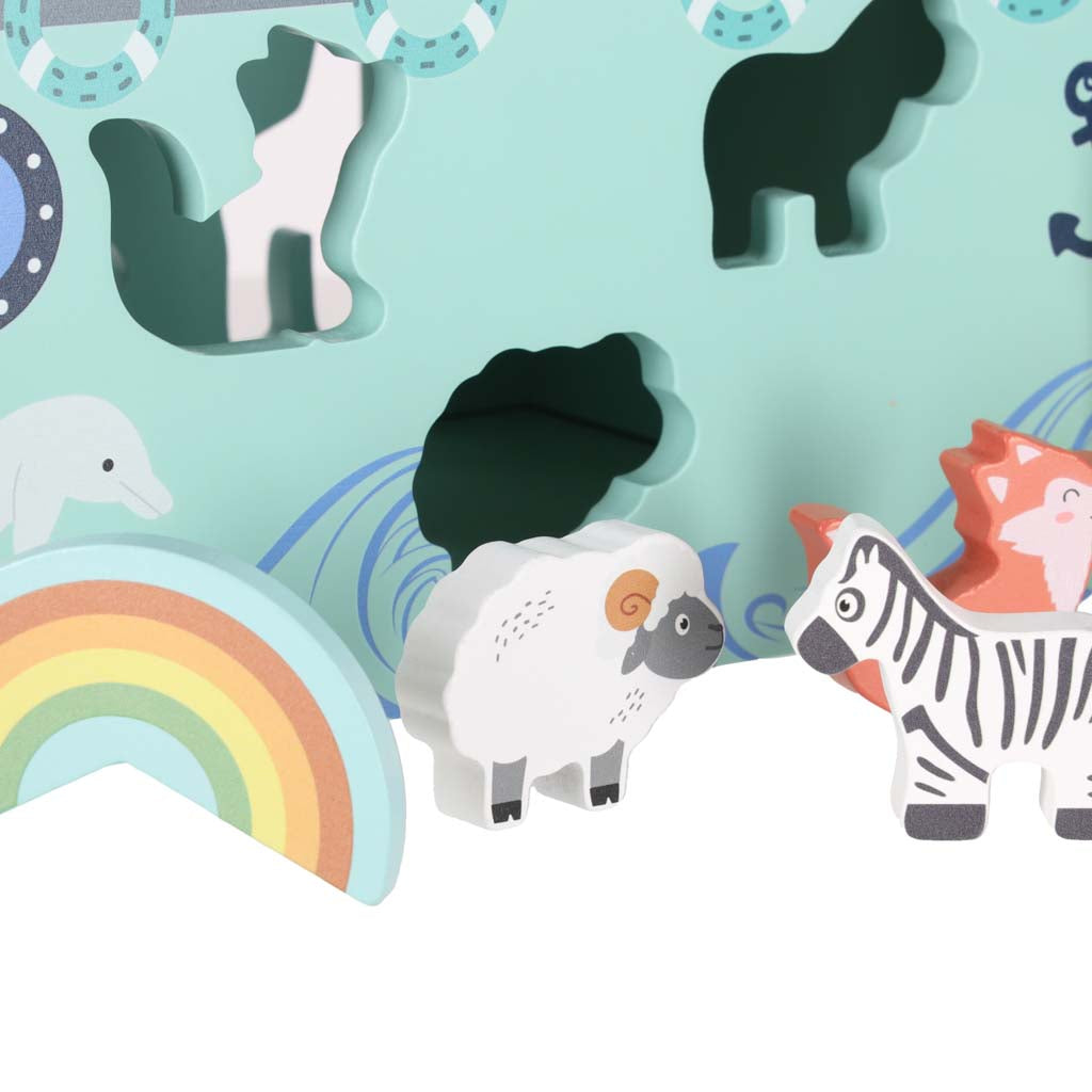NOJAUS ARKA - MEDINIS RŪŠIUOKLIS FORMŲ ATPAŽINIMAS - MOKOMASIS ŽAISLAS