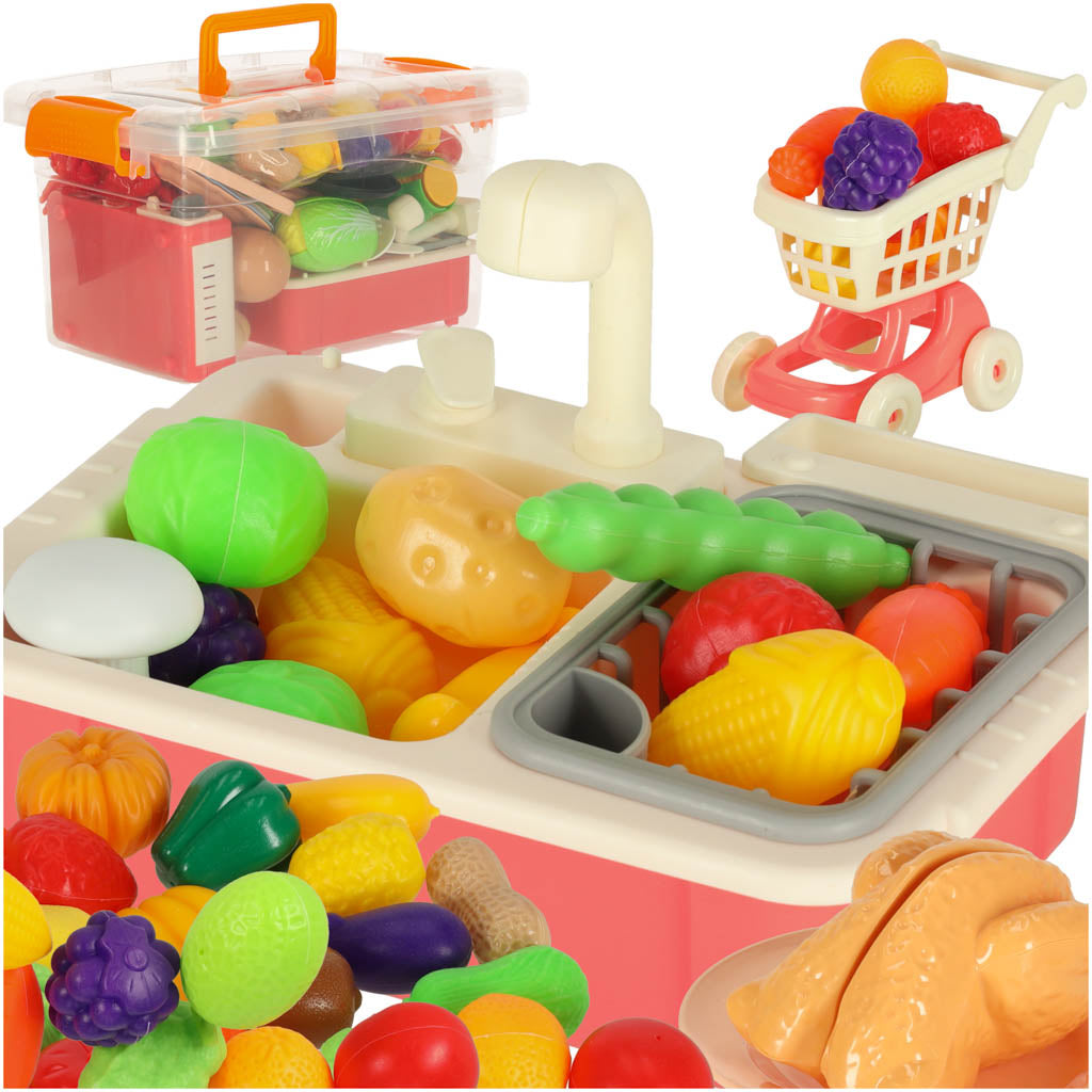 Techninės specifikacijos: Plastikas: plastikas Amžius: 3+ Kriauklės matmenys: Kriauklės matmenys: 16,5 cm x 13 cm x 11 cm Viryklės matmenys: Viryklės matmenys: 13 cm x 12,5 cm x 4