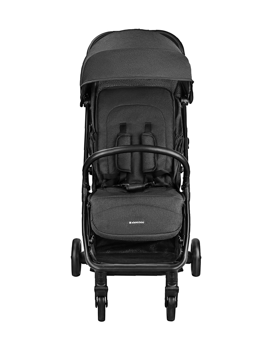 Automatiškai sulankstomas vežimėlis „Lauren“ - juodos spalvos