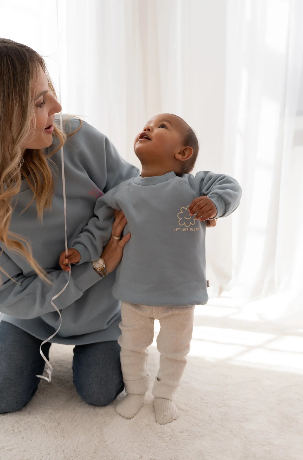 Džemperis "Love Bloom" Mini & Me