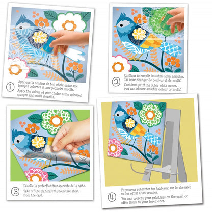 Šablonai su pavasario motyvais ir spalvomis