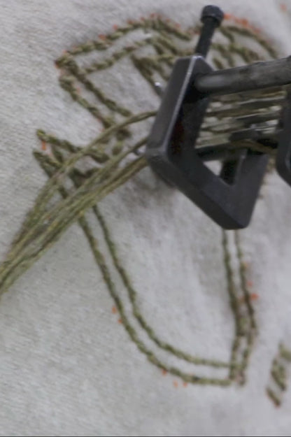 Pasaulio žemėlapio pufas „Rugcycled"