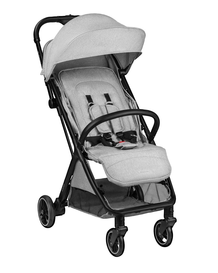 Automatiškai sulankstomas vežimėlis „Lauren“ - šviesiai pilkos spalvos
