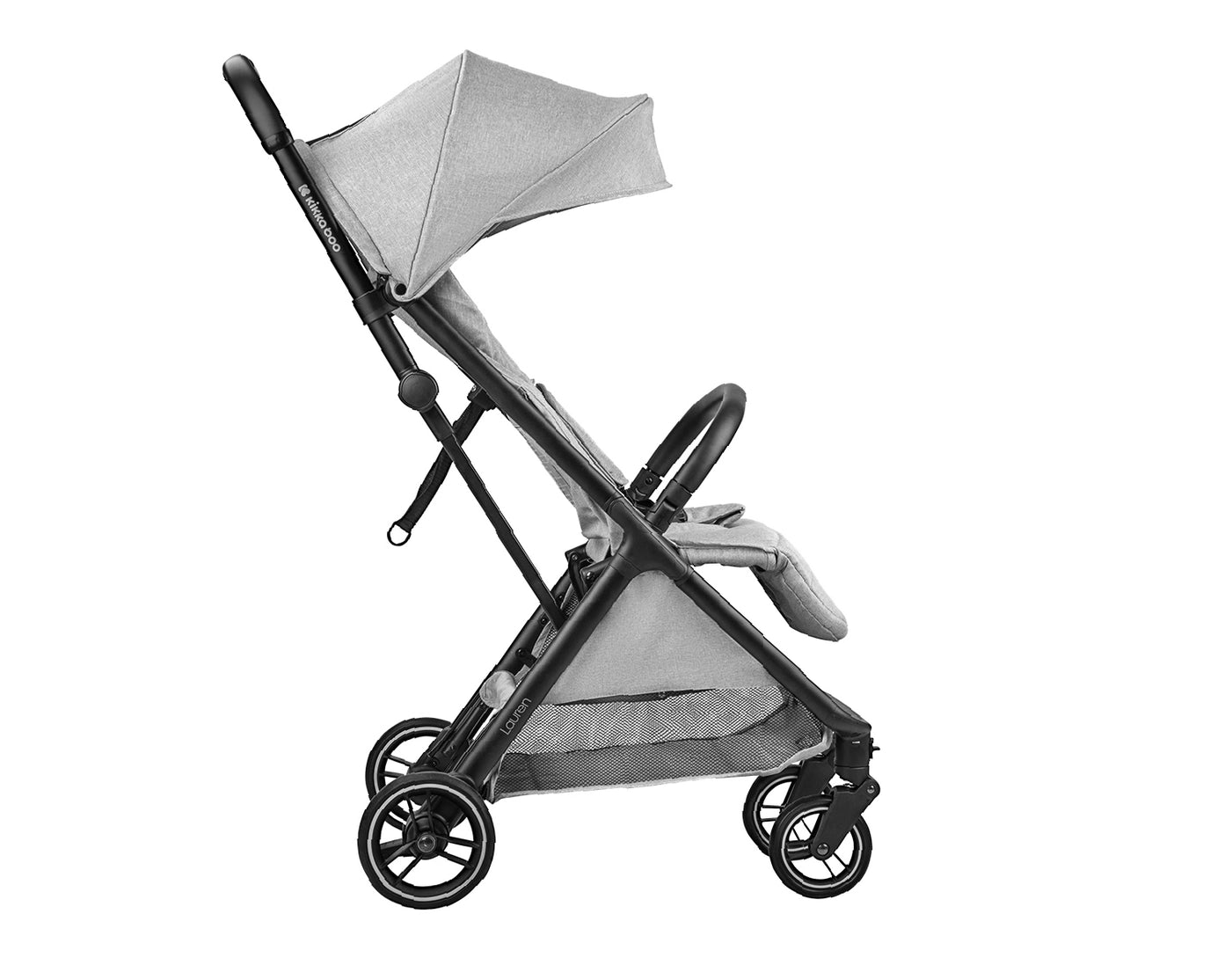 Automatiškai sulankstomas vežimėlis „Lauren“ - šviesiai pilkos spalvos