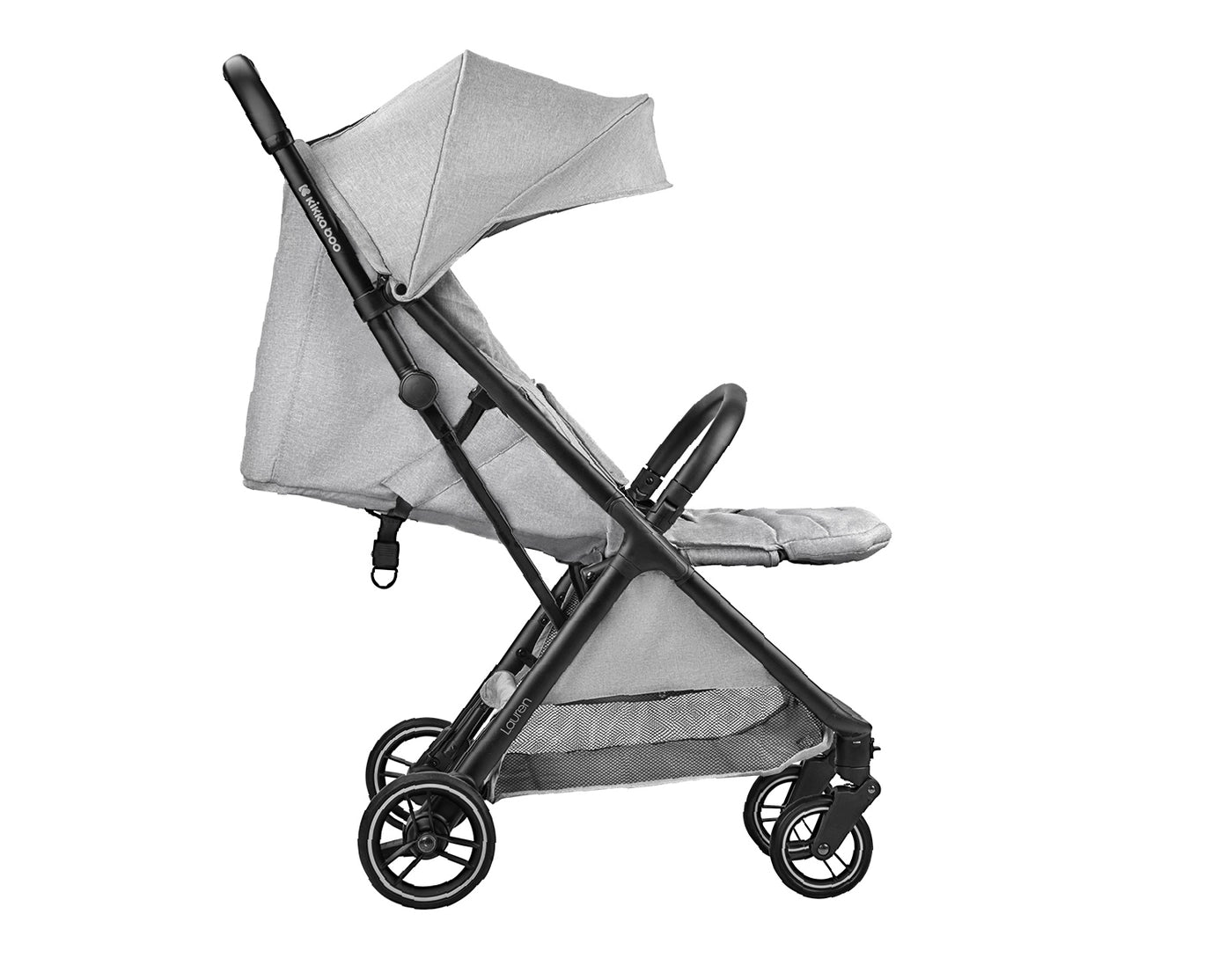 Automatiškai sulankstomas vežimėlis „Lauren“ - šviesiai pilkos spalvos