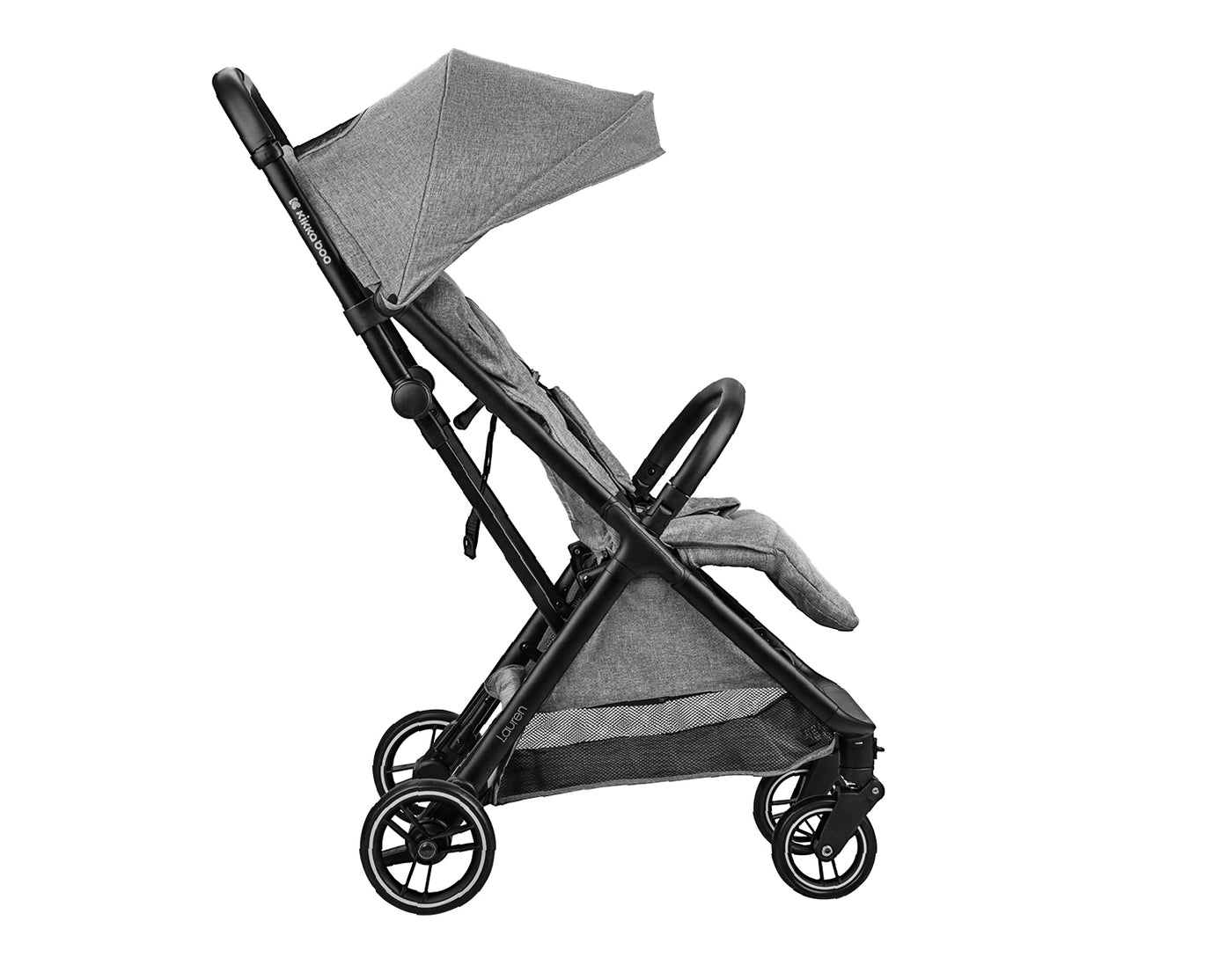 Automatiškai sulankstomas vežimėlis „Lauren“ - tamsiai pilkos spalvos